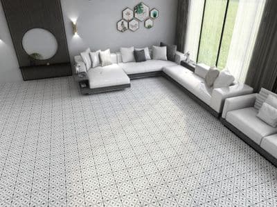 Hackney Black Porcelain Wall/Floor 200 x 200mm x 1 Box (*0.80m2)