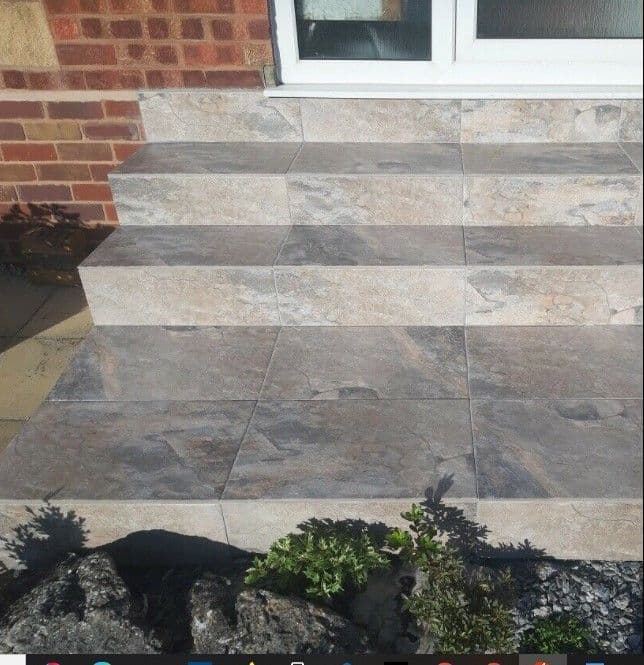 Keystone Stone Slate Effect Porcelain Floor Tile 600 x 400 x 4 1m2