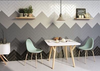 Navarro Landmade Gloss Ceramic Bathroom/Kitchen Wall Tile 300 x 75 x 1m2