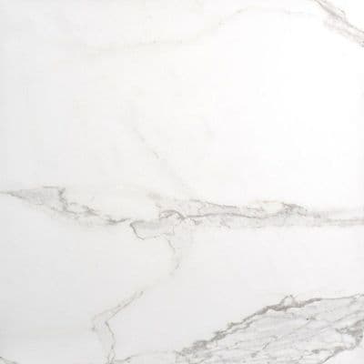 Palatina Gloss Porcelain Wall/Floor Tile 605 x 605 x 8mm x 3 in White or Gold