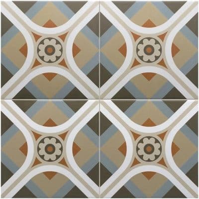 Rivoli Cinque Porcelain Matt Feature Wall/Floor Tile 200 x 200 x 10mm x 1m2