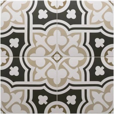 Rivoli Plaza Porcelain Matt Feature Wall/Floor Tile 200 x 200 x 10mm x 1m2