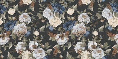 Romantic Flowers Matt Porcelain Feature Wall Tile 1200 x 600 x 1 tile = 0.72m2