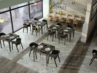 Rustic Taco Heritage Black Porcelain Matt Feature Wall/Floor Tile 165 x 165