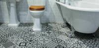 Rustic Taco Heritage Black Porcelain Matt Feature Wall/Floor Tile 165 x 165