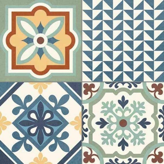 Rustic Taco Heritage Mix Porcelain Matt Feature Wall/Floor Tile 165 x 165