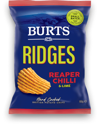 Burts Crisps Ridges Reaper Chilli & Lime 20 x 40g