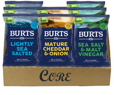 Burts Crisps Sharing Bags Core Flavours Mix 10 x 150g