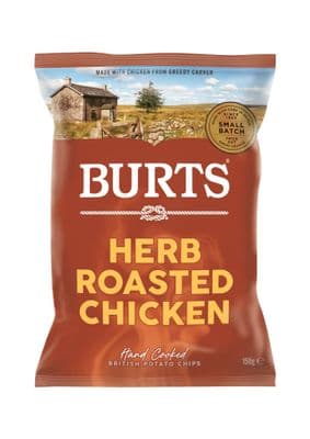 Burts Crisps Sharing Bags Herb Roasted Chicken 10 x 150g