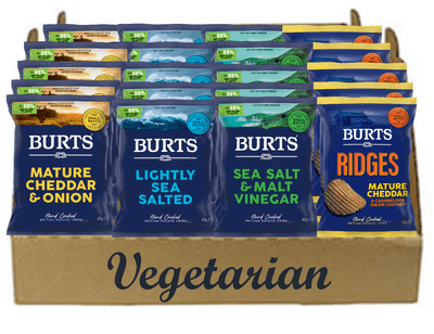 Burts Crisps Vegetarian Flavours Mix 20 x 40g