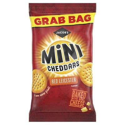 Jacob's Mini Cheddars Red Leicester Cheese Snacks 30 x 45g