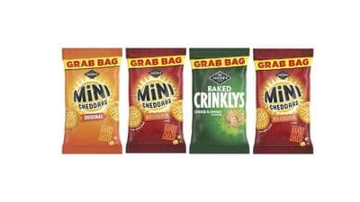 Jacobs Mini Cheddars Mixed Case Grab Bags 28 x 45g