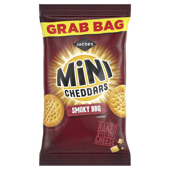 Jacobs Mini Cheddars Smoky BBQ 30 x 45g