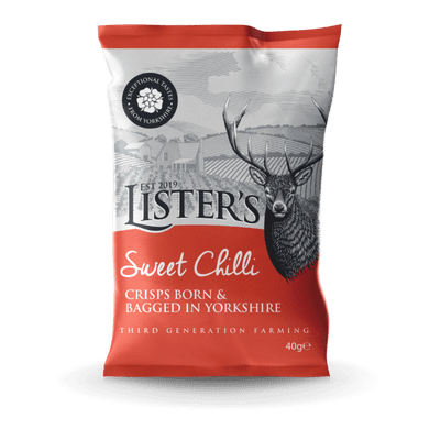 Lister's Crisps Sweet Chilli 25 x 40g