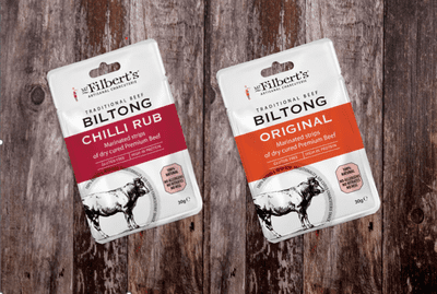 Mr Filberts 50/50 Biltong 10  x Chilli 10 x Original Pub Pack
