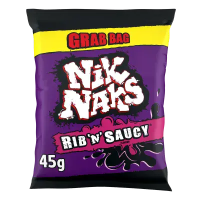 Nik Naks Rib 'N' Saucy 36 x 45g
