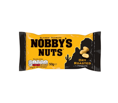 Nobby's Nuts Dry Roasted Peanuts 24 x 50g Carded