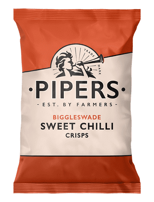 Pipers Crisps Biggleswade Sweet Chilli 24 x 40g Dated 05/12/25