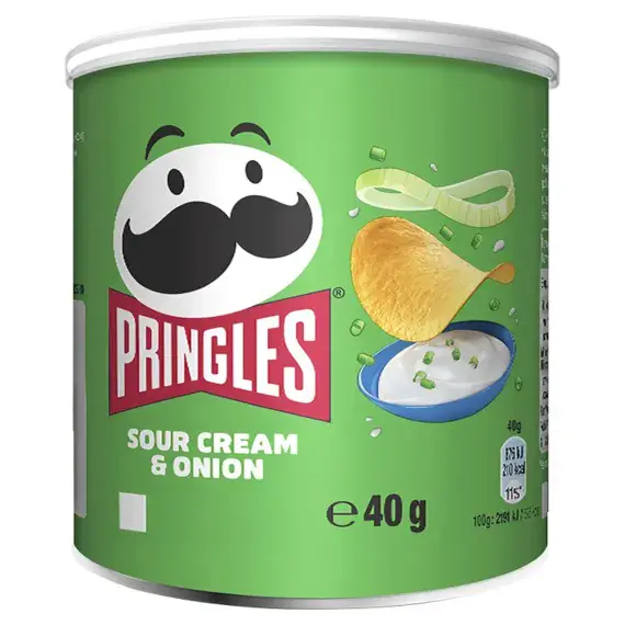 Pringles Sour Cream & Onion Crisps 12 x 40g