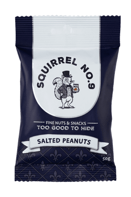 Squirrel No.9 Salted Peanuts 24 x 50g Boxed