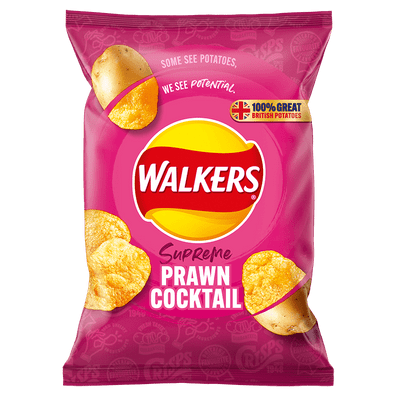 Walkers Crisps Standard Prawn Cocktail 32 x 32.5g