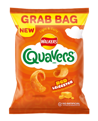 Walkers Quavers Red Leicester 30 x 34g Grab Bags