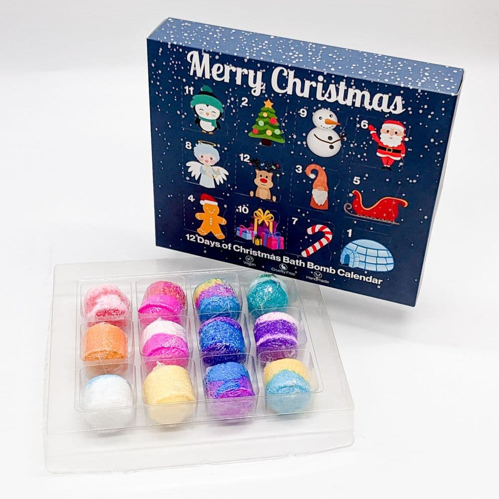 12 Days of Shot Bombs Advent Calendar Wholesale Bath Bomb Advent