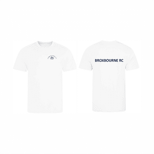 Broxbourne RC  Unisex Cool T-Shirt Junior (White)