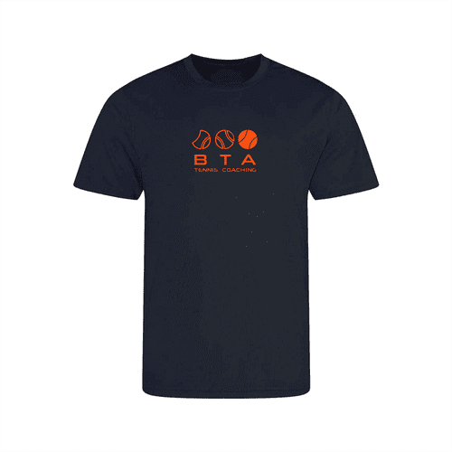 BTA Tennis Coaching Navy T-Shirt Junior