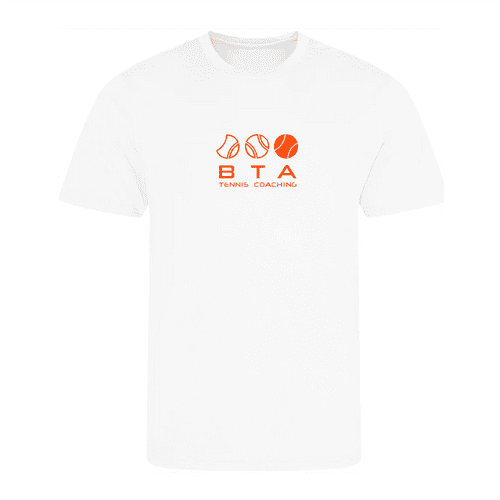 BTA Tennis Coaching White T-Shirt Senior