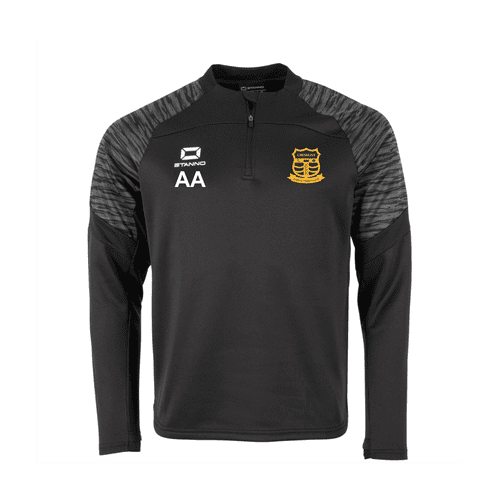 Cheshunt Walking FC Stanno Black Senior 1/4 Zip Tracksuit Top