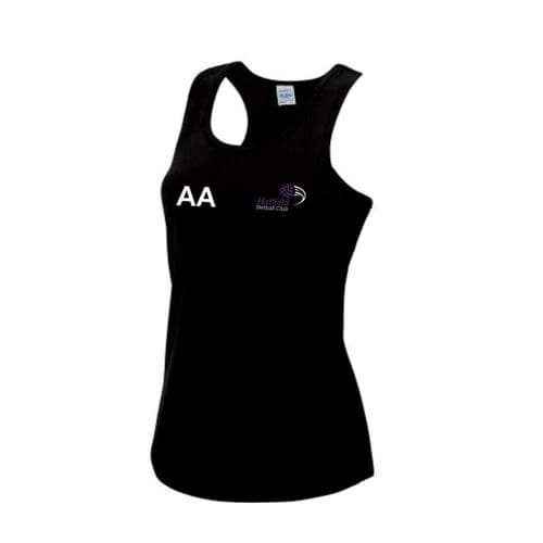 Hatfield NetballTraining Vest Senior BLACK