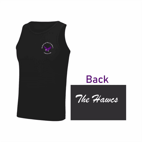 Hawcs Athletics Club Performance Training Vest Unisex Fit Black - Junior