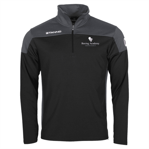 Magnum Opus Boxing Academy Pride 1/4 Zip Top Black/Grey *YOUTH Sizes*