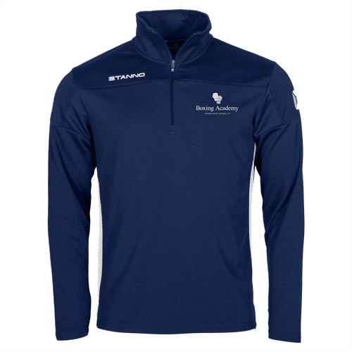 Magnum Opus Boxing Academy Pride 1/4 Zip Top Navy/White *YOUTH Sizes*