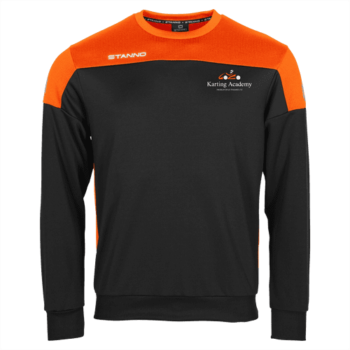 Magnum Opus Karting Academy  Pride Round Neck Sweatshirt  Black/Orange *YOUTH Sizes*