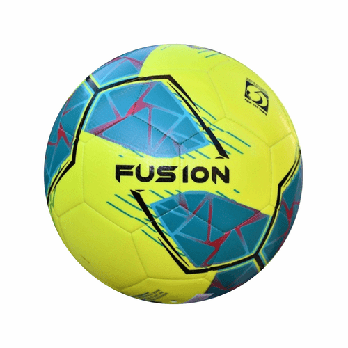 Precision Fusion FIFA Basic Training Ball - Fluo Yellow/Teal/Cyan/Red