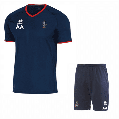 REAFC Lennox T-Shirt/New Skin Short Set - Navy/Red