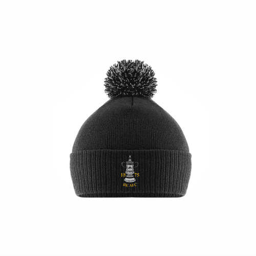 REAFC Pomm Beanie Hat - Black/Grey