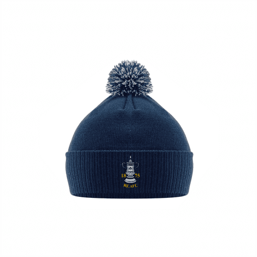 REAFC Pomm Beanie Hat - Navy/Grey