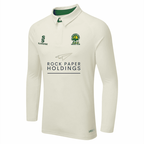 St Margaretsbury Cricket Club Ergo Slim Fit Long Sleeve Playing Shirt Senior