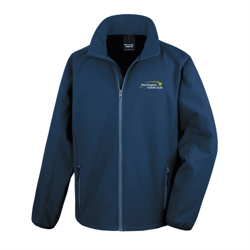 Storrington Tennis Mens Core Printable Soft Shell Jacket