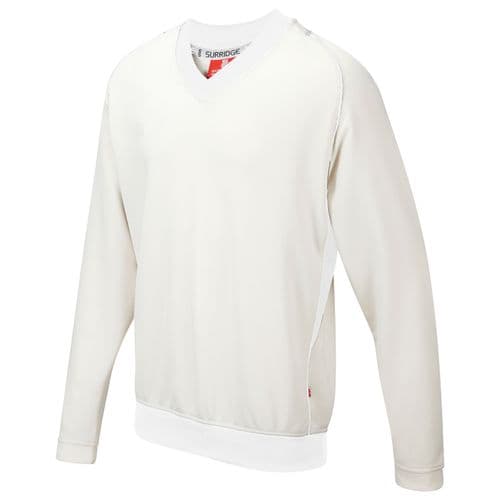 Surridge Curve Long Sleeve Cricket Sweatshirt Senior