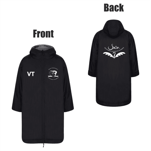 Swan Gymnastics Changing Robe Junior - Black