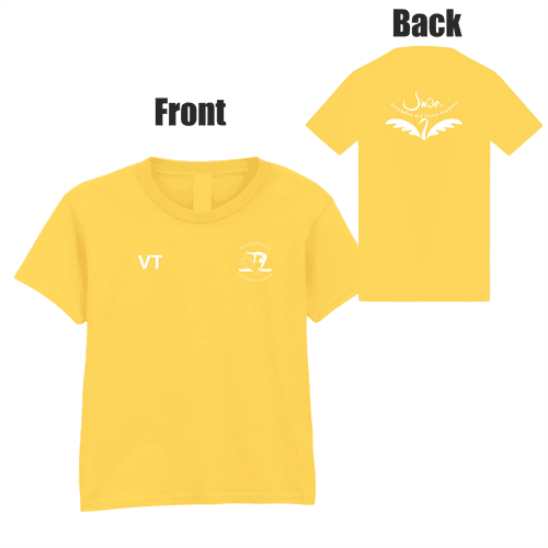 Swan Gymnastics T-Shirt Junior - Daisy Yellow