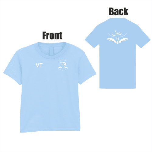 Swan Gymnastics T-Shirt Junior - Light Blue