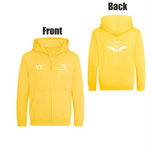 Swan Gymnastics Zip Hoody Junior - Sun Yellow