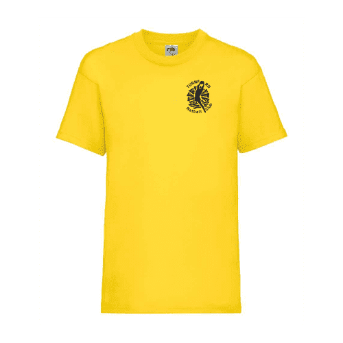 Turnford Netball Training T-Shirt Senior YELLOW