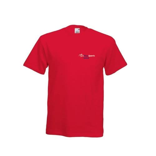 U Play Sport Netball Red Training T-Shirt Junior