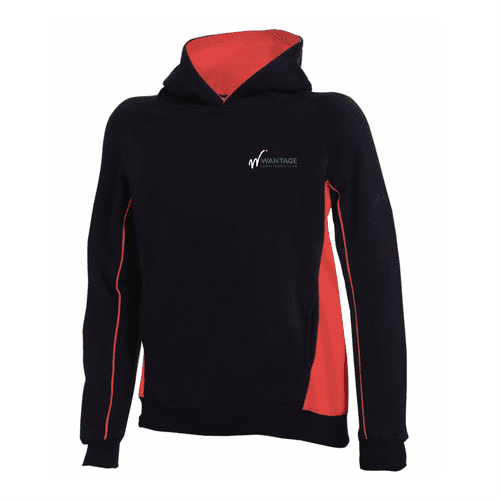 Wantage Tennis Junior Finden and Hale Contrast Hooded Sweatshirt